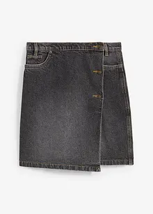 Jeansskjørt i omslagsmodell, bonprix