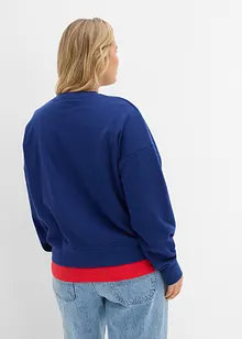 Sweatshirt i bomullsmiks, bonprix