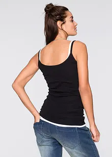 Stroppetopp i 100% bomull (2-pack), bonprix