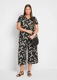 Topp og culottes i lett viskosemiks (2-delt sett), bonprix