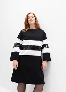 Punto-kjole med paljetter, bonprix