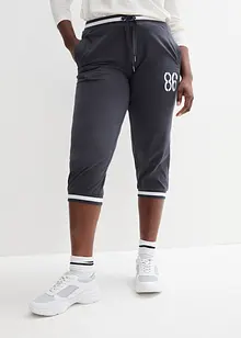 Joggebukse i bomullsmiks og 3/4-lengde, bonprix