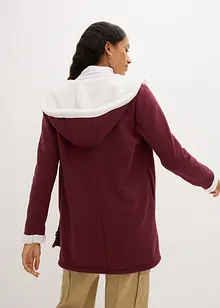 Sweatjakke med pile-pels, bonprix