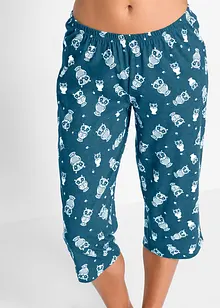 Capri-pyjamas med korte ermer, bonprix