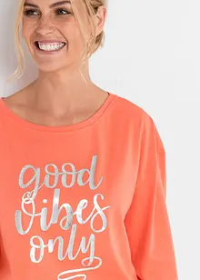 Pyjamas med oversized topp, bonprix
