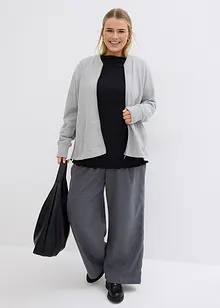 Langermet topp i bomullsmiks, bonprix