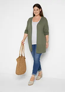 Lang, åpen cardigan, bonprix