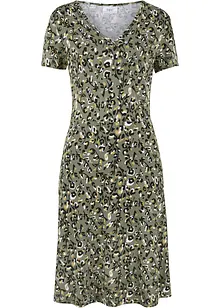 Trikotkjole i lett viskosemiks, bonprix