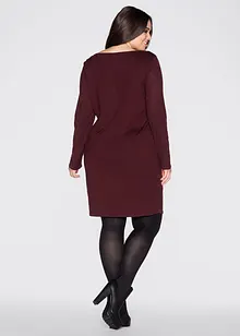 Strikkekjole i ledig snitt, bonprix