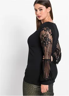 Langermet topp i viskosemiks, bonprix