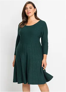 Strikkekjole i myk viskosemiks, bonprix