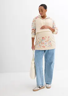 Myk 2-i-1-mamma-/ammesweatshirt med hette, bonprix
