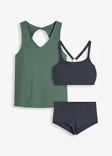 Tankini og topp (3-delt sett), bonprix