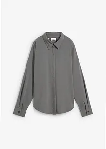 Oversized, vendbar bluse med viskose, bonprix