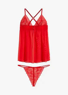 Babydoll og stringtruse (2-delt sett), bonprix