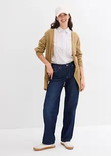 Cardigan i 100% bomullsslub, bonprix