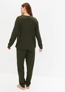 Loungewear-kosedress i mykt, ribbet materiale, bonprix