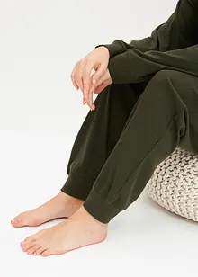 Loungewear-kosedress i mykt, ribbet materiale, bonprix