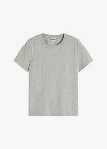 Topp med strikket kant på ermene og glittergarn, bonprix
