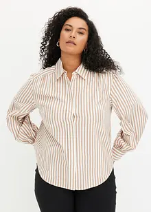 Skjortebluse med stripemønster, bonprix