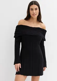 Strikket kjole med singoalla-utringning, bonprix