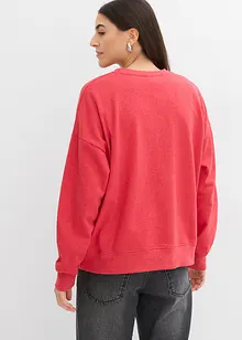 Oversized sweatshirt i myk bomullsmiks, bonprix