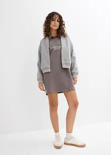 Sweatshirtkjole i ren bomull, bonprix