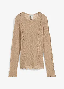 Strikket topp med strukturmønster, bonprix