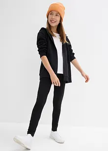 Leggings i elastisk, økologisk bomullsmiks (3-pack), bonprix