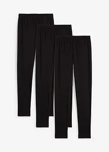 Leggings med økologisk bomull (3-pack), bonprix