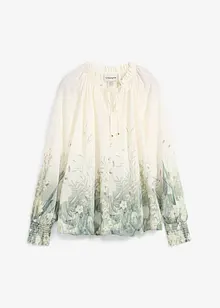 Bluse med silke, bonprix
