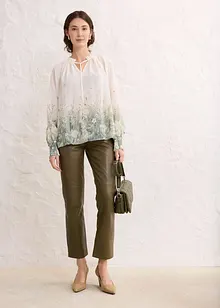 Bluse med silke, bonprix