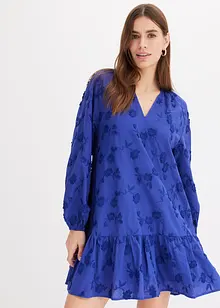 Kjole med applikert blomst, bonprix