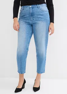 Mom-jeans High Waist, Low Stretch, cropped, bonprix