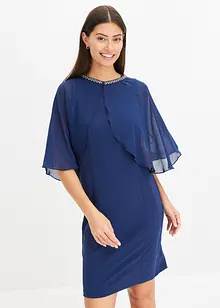 Bodycon-kjole med avtagbar cape, bonprix