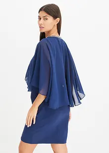 Bodycon-kjole med avtagbar cape, bonprix