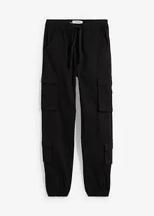 Pull on-cargobukse med stretch, Regular Fit, bonprix