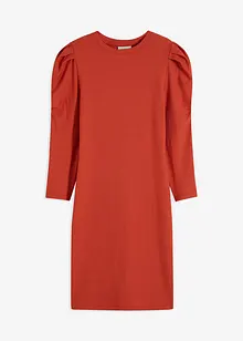 Kjole i ribbet jerseymateriale, bonprix