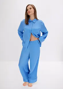 Oversized pyjamas i sateng, bonprix