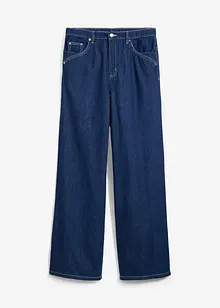 Wide Leg-jeans Mid Waist, komfortlinning Full Length, bonprix