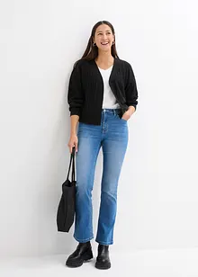 Åpen cardigan med vrangborder, bonprix