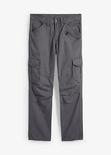 Relaxed Fit cargobukse i ren bomull, Straight, bonprix