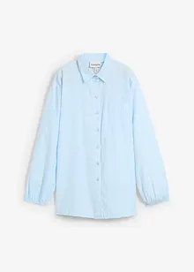 Oversized bluse i bomullspoplin, bonprix