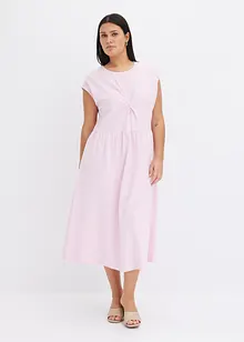 Jerseykjole i utskrådd modell med twist-detalj, bonprix