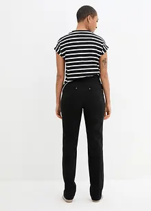 Bukse i bengalin med stretch og komfortlinning, Straight, bonprix