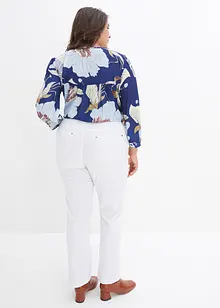 Bukse i bengalin med stretch og komfortlinning, Straight, bonprix