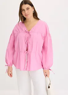 Bluse med sløyfer, bonprix