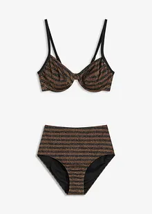 Bøyle-bikini i glitrende materiale (2-delt sett), bonprix
