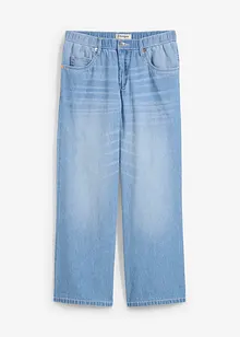 Straight-jeans Mid Waist, komfortlinning Low Stretch, cropped, bonprix
