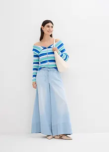 Wide Leg-jeans, Mid Waist, komfortlinning, bonprix